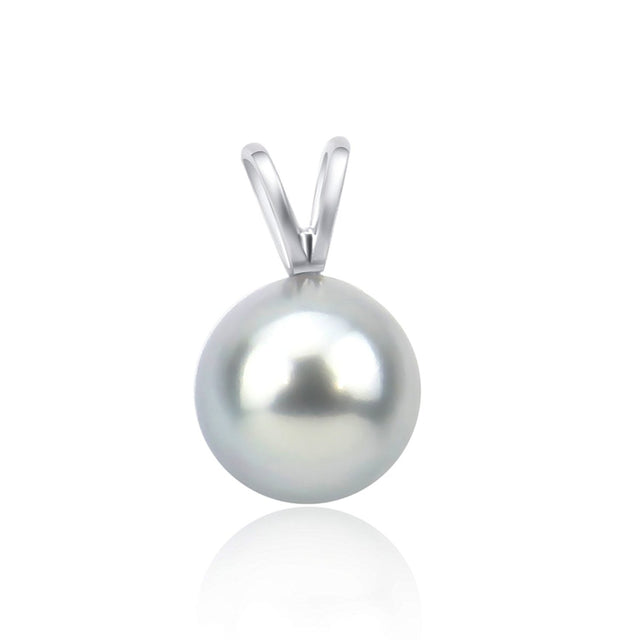 14K White Gold 9β9.5mm Light Grey South Sea Cultured Pearl Pendant