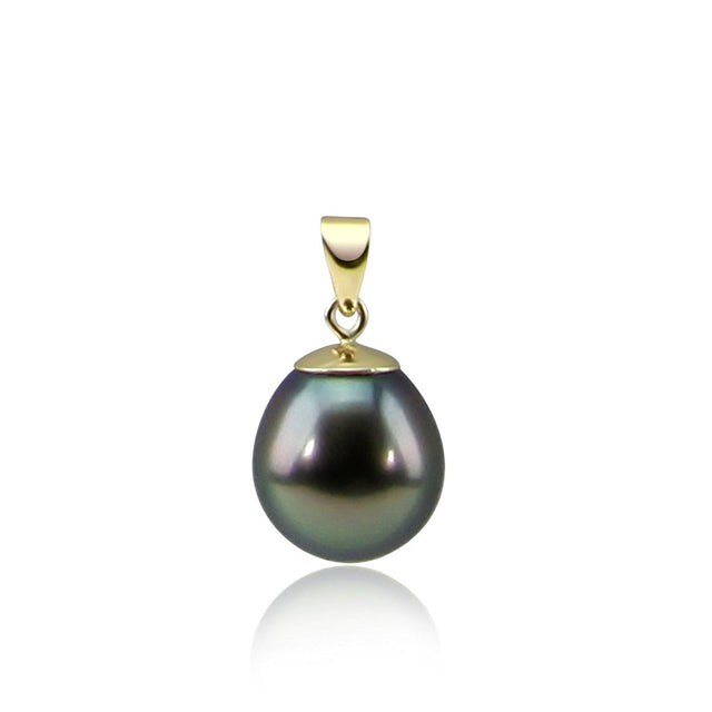 14K Yellow Gold 10β11mm Tahitian Cultured Pearl Pendant