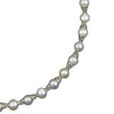 MarieAnt 6.5-7.5mm White Freshwater Cultured Pearl Necklace 18"