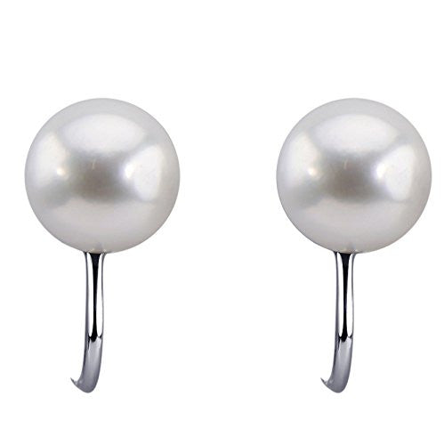 9–10mm White Freshwater Pearl Clip-On Earrings
