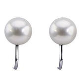 9–10mm White Freshwater Pearl Clip-On Earrings