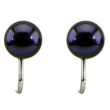 9–10mm Black Freshwater Cultured Pearl Clip-On Earrings
