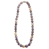 14K Yellow Gold 10–13mm Multicolor Edison Freshwater Cultured Pearl Necklace, 20"
