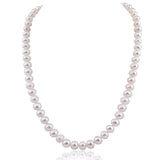6.5–7mm White Freshwater Pearl Necklace, 18"