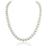 14K Gold 8.5–9.5mm White Freshwater Pearl Necklace, 20"