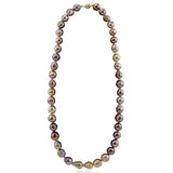 14K Yellow Gold 10–13mm Multicolor Edison Freshwater Cultured Pearl Necklace, 23"
