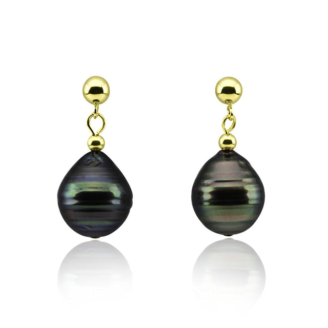 11–12mm Baroque Tahitian Cultured Pearl Earrings