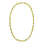 14K Yellow Gold 7–7.5mm Golden Akoya Cultured Pearl Necklace, 20"