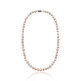 8–9mm Lavender Freshwater Cultured Pearl Necklace, 18", with Base Metal Clasp