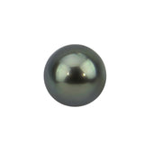 14K White Gold 9–10mm Tahitian Cultured Pearl Single Stud Earring