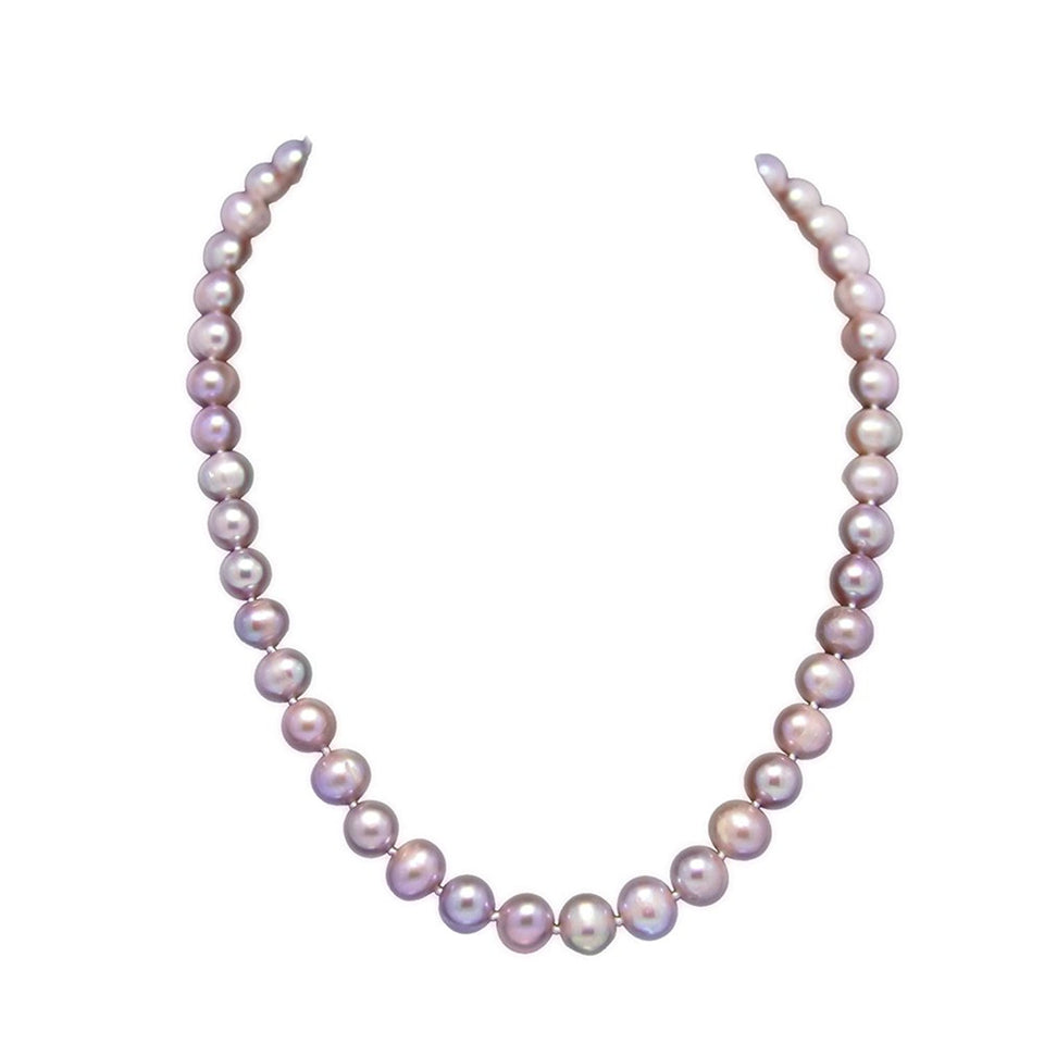 9–10mm Lavender Freshwater Pearl Necklace, 18"