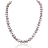 14K White Gold 8.5–9.5mm Lavender Freshwater Cultured Pearl Necklace, 18"