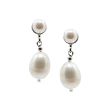 5–10mm White Freshwater Pearl Clip-On Earrings