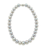 14K White Gold 11–14mm Grey Freshwater Cultured Pearl Necklace, 20"