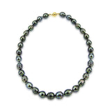 14K Yellow Gold Clasp 10–13mm Baroque Tahitian Cultured Pearl Necklace, 20"