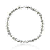 10–11mm Grey Baroque Freshwater Cultured Pearl Necklace, 20"