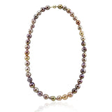 14K Yellow Gold 10–13mm Multicolor Edison Freshwater Cultured Pearl Necklace, 23"