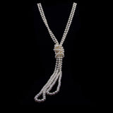 6.5-7.5mm Freshwater Cultured Pearl Endless Necklace 100" — product view 2