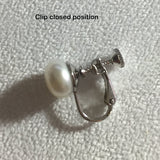 9-10mm Handpicked Ultra-Luster White Freshwater Cultured Pearl Clip-On Earrings