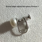 9-10mm Handpicked Ultra-Luster White Freshwater Cultured Pearl Clip-On Earrings — product view 5
